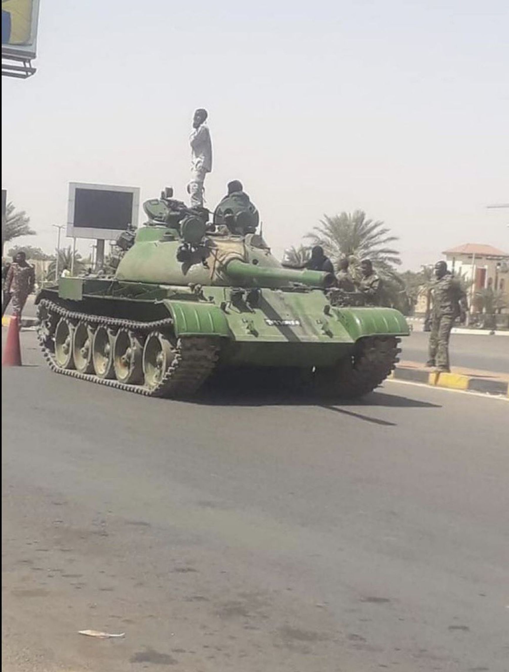 A T-54/55 in Sudan, April 2023