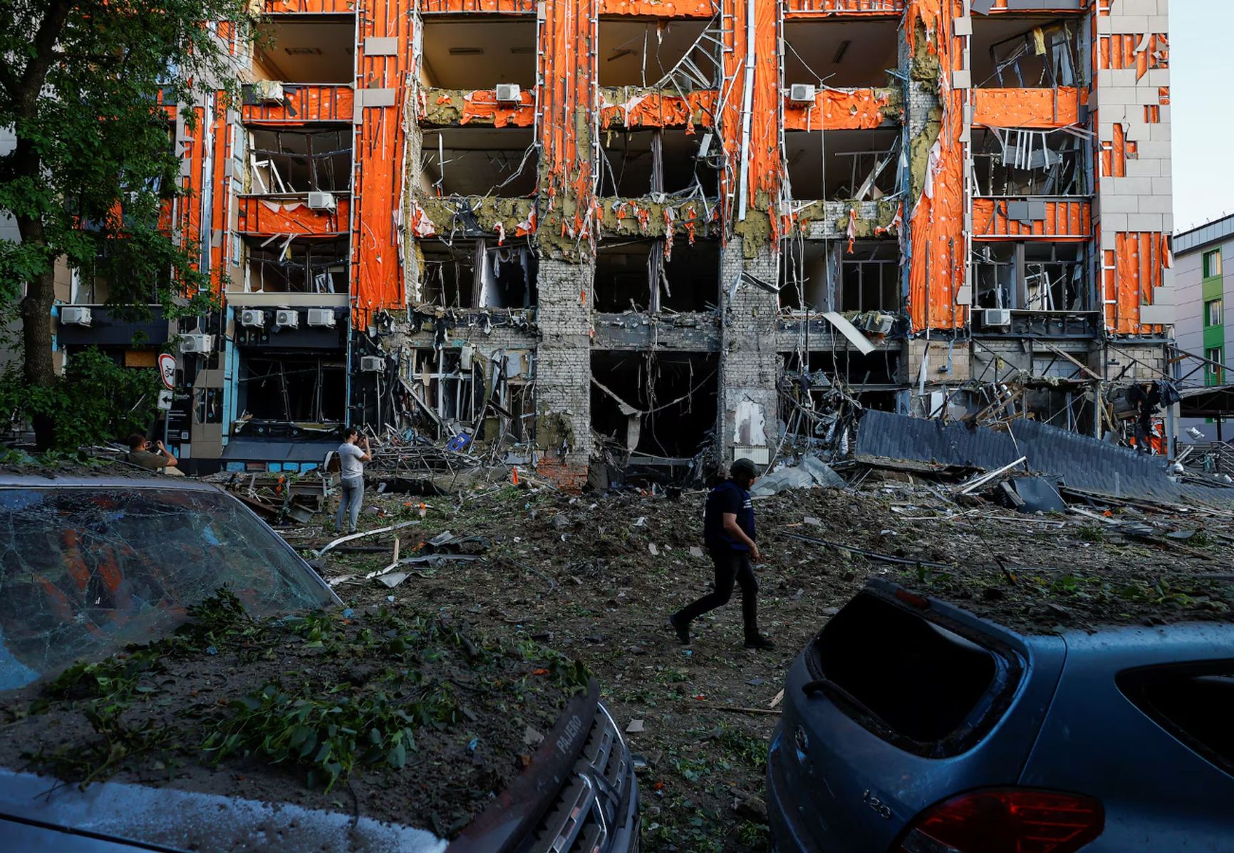 The aftermath of the Russian strike on Kharkiv, May 25, 2024