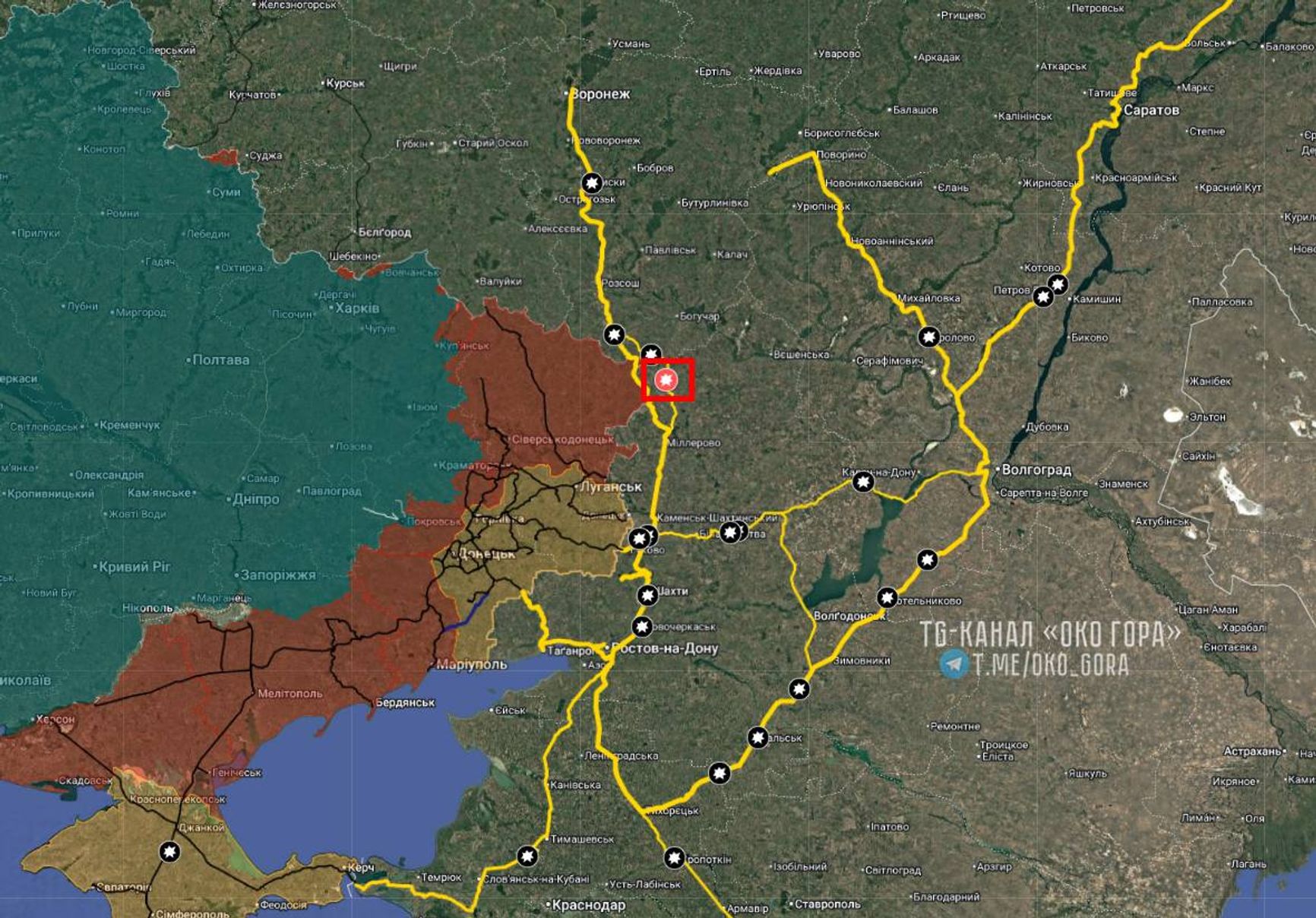 Атаки на железнодорожную инфраструктуру в России за последние 40 дней