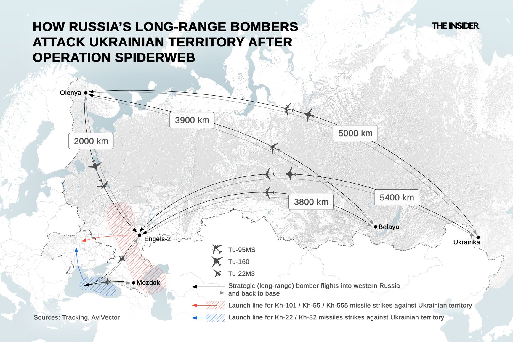 How Russia’s long-range bombers attack Ukrainian territory after Operation Spiderweb