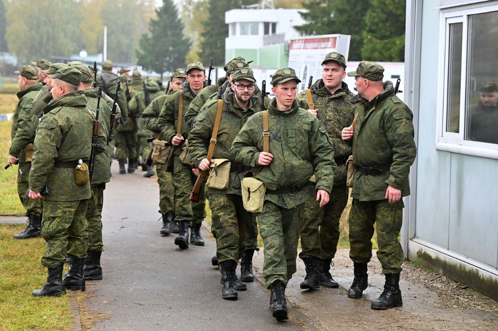Russian Armed Forces servicemen mobilized in the Moscow region, October 1, 2022