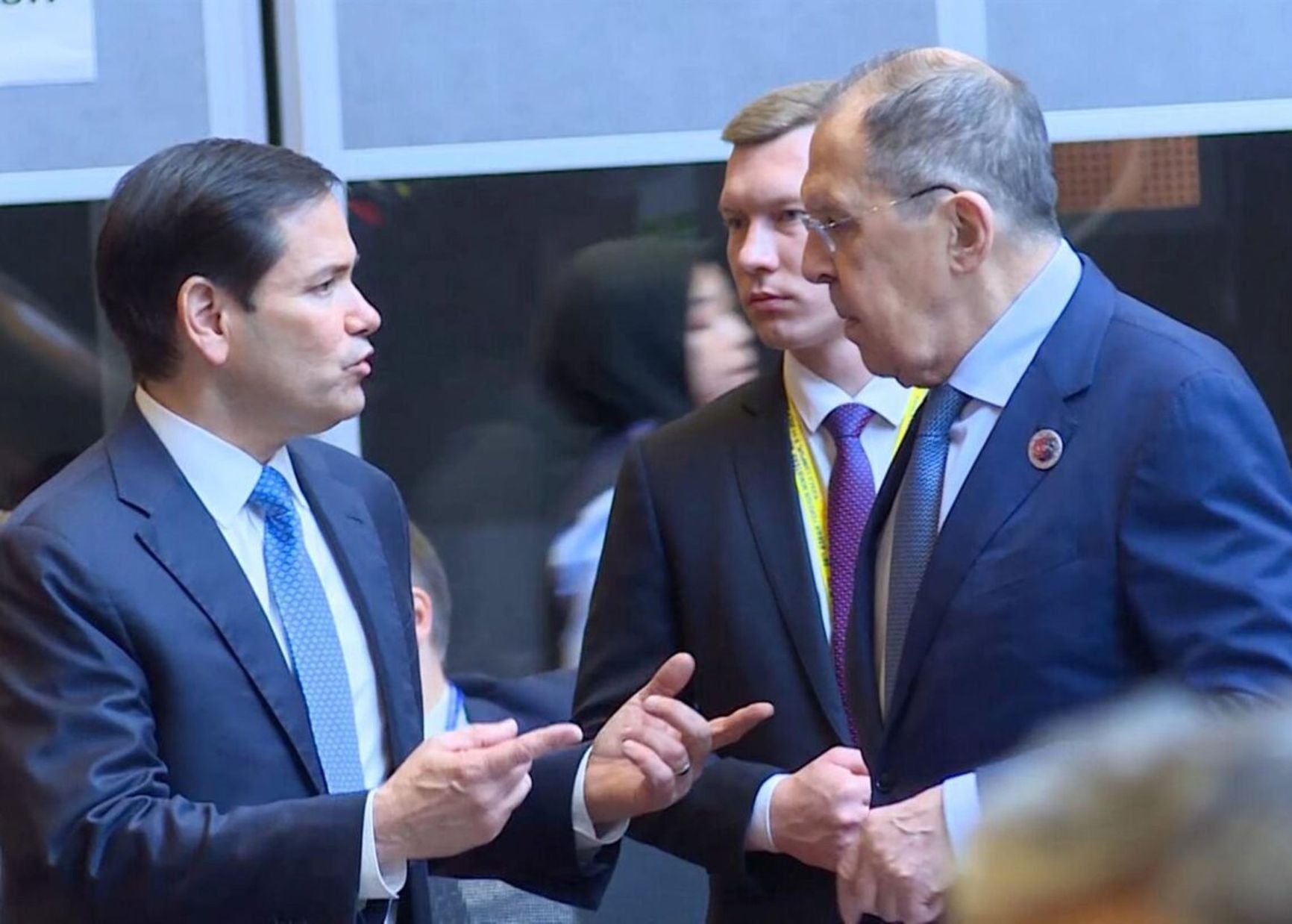 U.S. Secretary of State Marco Rubio and Russian Foreign Minister Sergey Lavrov at the UN General Assembly session in New York